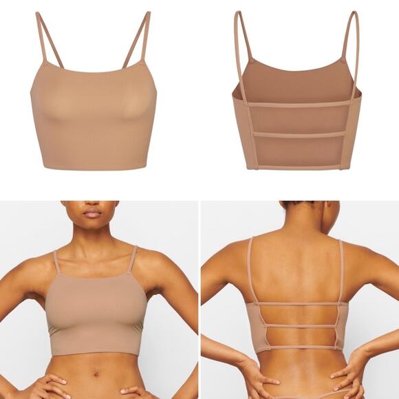 SKIMS Fits Everybody Strappy Back Cami Tank Sienna Nude Tan Size 3XL NEW - Picture 12 of 12